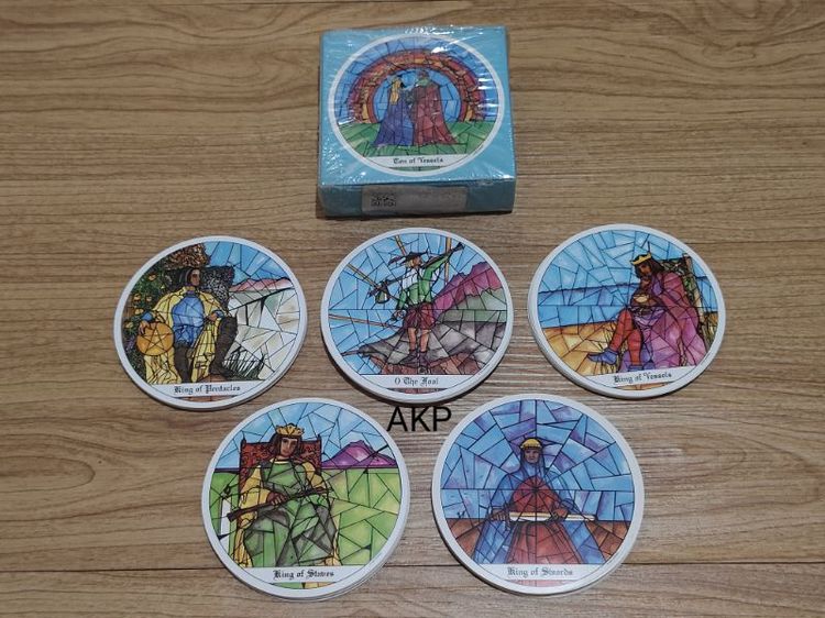 🔮ไพ่ Tarot of the Cloisters (ไพ่กลม ลายกระจกสี) ✨ สวย หายาก รูปที่ 7