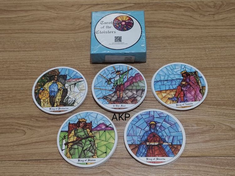 🔮ไพ่ Tarot of the Cloisters (ไพ่กลม ลายกระจกสี) ✨ สวย หายาก รูปที่ 8