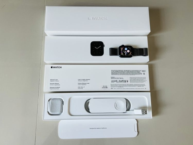 อื่นๆ ดำ apple watch series 6 gps + cellular 40 mm สายแบบ Milanese Loop สีเทาสเลท 40 มม.