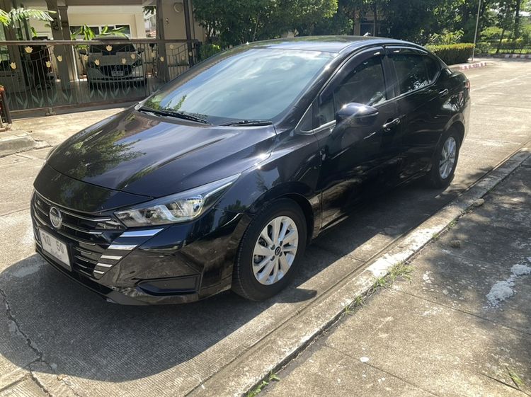 Nissan Almera 2024 1.0 EL Sedan เบนซิน ไม่ติดแก๊ส เกียร์อัตโนมัติ ดำ รูปที่ 2