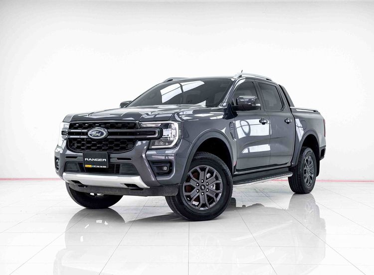 Ford Ranger 2024 2.0 Turbo Hi-Rider Wildtrak Pickup ดีเซล ไม่ติดแก๊ส เกียร์อัตโนมัติ เทา