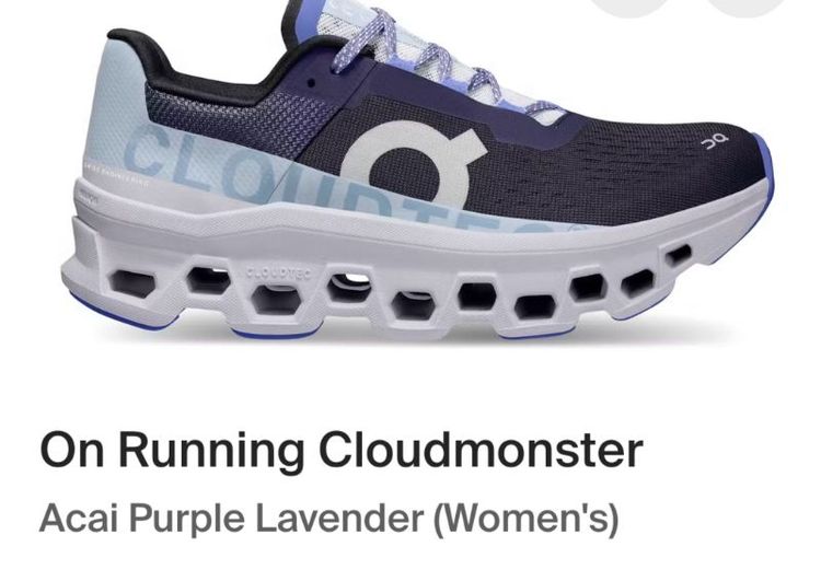 ขายถูก On Cloud monster สี Acai/lavender size 38.5/24.5cm ของแท้ 100%  สภาพดี รูปที่ 2