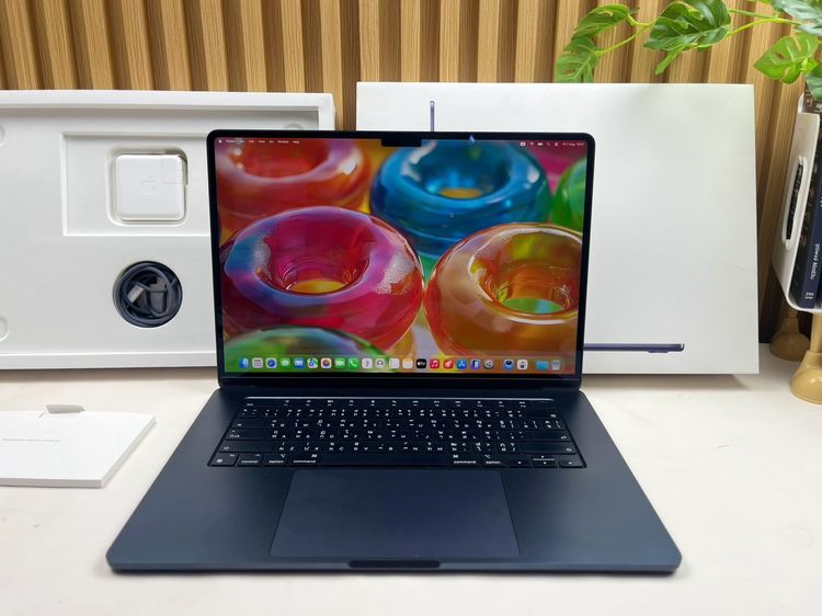 Apple แมค โอเอส 8 กิกะไบต์ อื่นๆ ใช่ MacBook Air 15-inch M2 2023 Ram8GB SSD256GB Midningh
