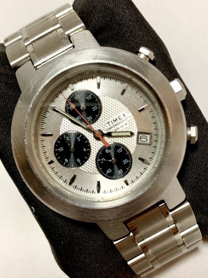 เงิน นาฬิกาข้อมือผู้ชาย VTG TimexChronograph WR 50 M