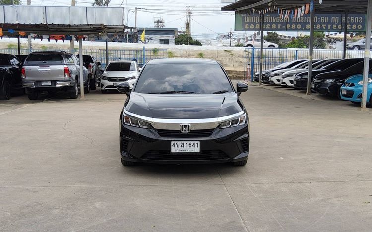 Honda City 2022 1.0 V Sedan เบนซิน ไม่ติดแก๊ส เกียร์อัตโนมัติ ดำ รูปที่ 2