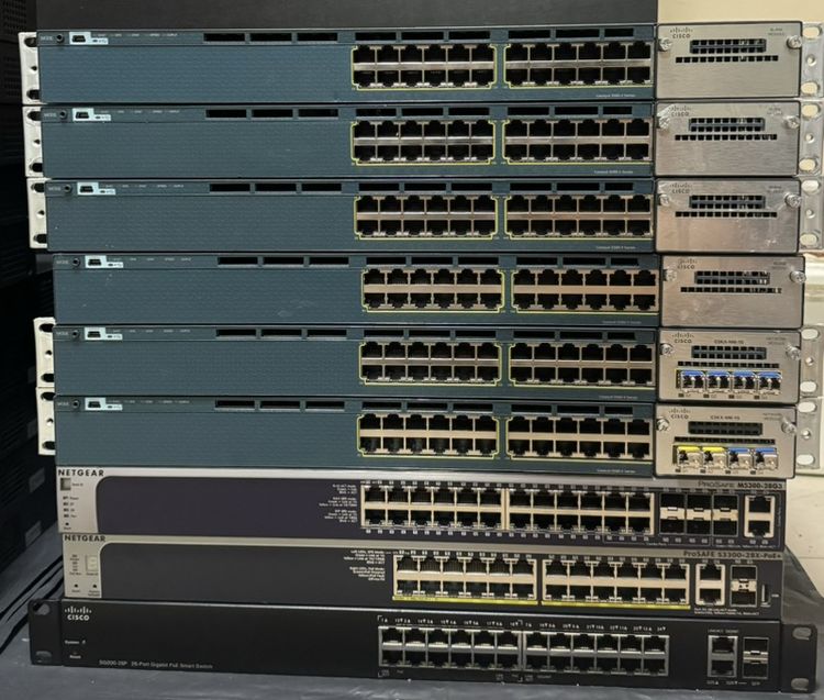 อุปกรณ์เครือข่าย อุปกรณ์ Switch Cisco HP Netgear