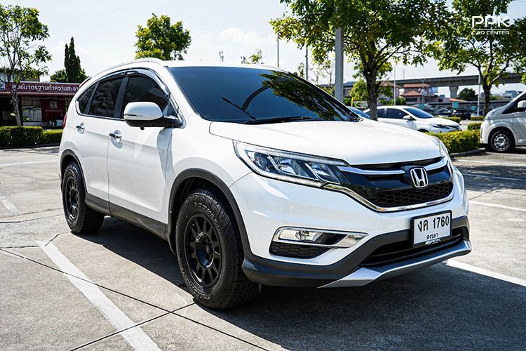 Honda CR-V 2015 2.0 E 4WD Utility-car เบนซิน ไม่ติดแก๊ส เกียร์อัตโนมัติ ขาว รูปที่ 3