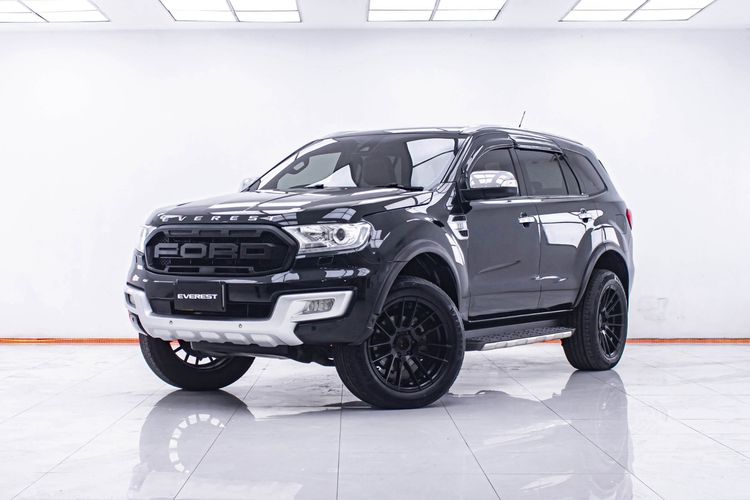 Ford Everest 2017 2.2 Titanium Plus Utility-car ดีเซล ไม่ติดแก๊ส เกียร์อัตโนมัติ ดำ