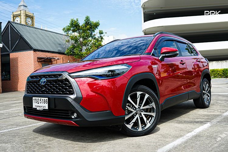 Toyota Corolla Cross 2020 1.8 Hybrid Premium Safety Utility-car ไฮบริด ไม่ติดแก๊ส เกียร์อัตโนมัติ แดง