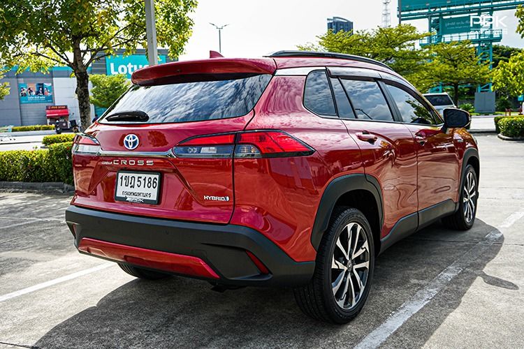Toyota Corolla Cross 2020 1.8 Hybrid Premium Safety Utility-car ไฮบริด ไม่ติดแก๊ส เกียร์อัตโนมัติ แดง รูปที่ 4