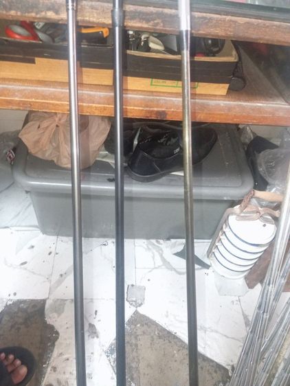 ชุดไม้กอล์ฟพร้อมถุง มีเหล็ก ยี่ห้อDaiwa มีหัวไม้อีก3อัน ยี่ห้อ Wilson กับ TaylorMade พร้อมถุง ยี่ห้อ Yonexใช้ได้ทุกช่อง ขายตามสภาพ รูปที่ 10
