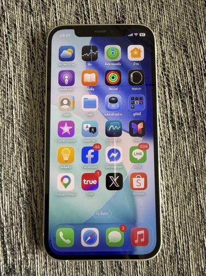 ขาย iphone 12 model TH สีขาว 128GB  เดิมๆสภาพขาว ใส สวยมาก