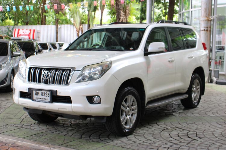 Toyota Land Cruiser Prado 2012 3.0 D4D 4WD Utility-car ดีเซล ไม่ติดแก๊ส เกียร์อัตโนมัติ ขาว