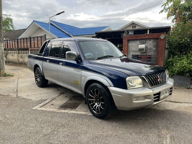 Mitsubishi Strada Grandis 2003 2.8 Grandis GLX Pickup ดีเซล ไม่ติดแก๊ส เกียร์ธรรมดา น้ำเงิน