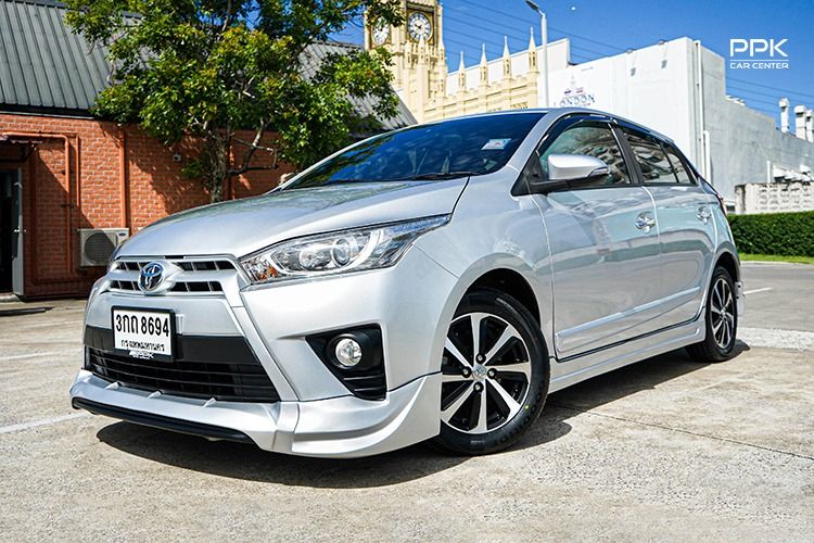 Toyota Yaris 2014 1.2 G Sedan เบนซิน ไม่ติดแก๊ส เกียร์อัตโนมัติ เทา