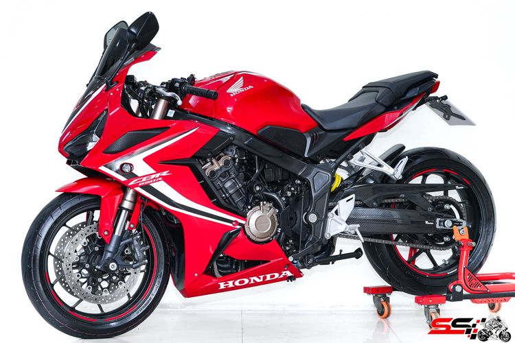 HONDA CBR 650R สีแดง ปี2019 วิ่งน้อย 3,500km ไมล์แท้ มือเดียว ท่อ FIRETORCH ไทเทเนียม รถสวยมาก รูปที่ 3