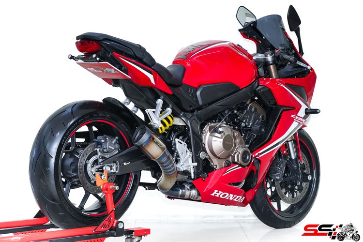 HONDA CBR 650R สีแดง ปี2019 วิ่งน้อย 3,500km ไมล์แท้ มือเดียว ท่อ FIRETORCH ไทเทเนียม รถสวยมาก รูปที่ 5