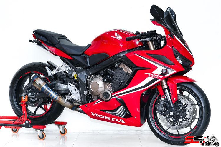 HONDA CBR 650R สีแดง ปี2019 วิ่งน้อย 3,500km ไมล์แท้ มือเดียว ท่อ FIRETORCH ไทเทเนียม รถสวยมาก รูปที่ 18
