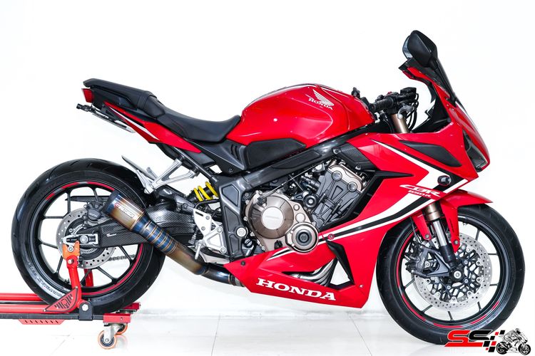HONDA CBR 650R สีแดง ปี2019 วิ่งน้อย 3,500km ไมล์แท้ มือเดียว ท่อ FIRETORCH ไทเทเนียม รถสวยมาก รูปที่ 10