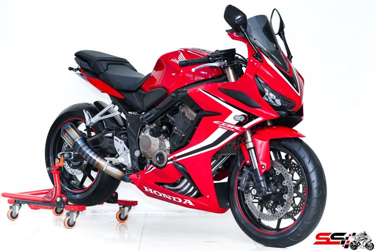 HONDA CBR 650R สีแดง ปี2019 วิ่งน้อย 3,500km ไมล์แท้ มือเดียว ท่อ FIRETORCH ไทเทเนียม รถสวยมาก รูปที่ 15