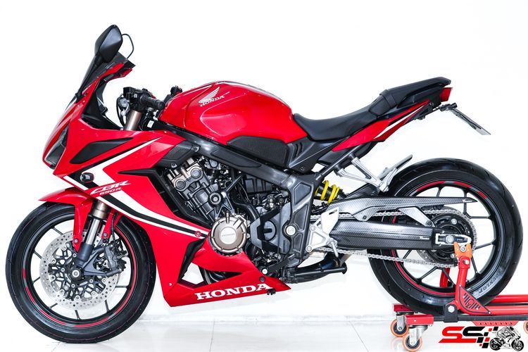 HONDA CBR 650R สีแดง ปี2019 วิ่งน้อย 3,500km ไมล์แท้ มือเดียว ท่อ FIRETORCH ไทเทเนียม รถสวยมาก รูปที่ 8