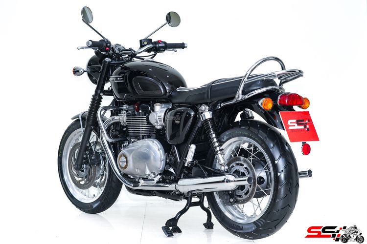 Triumph Bonneville T120 สีดำ ปี2022 วิ่งน้อย 7,400km ไมล์แท้ เบรค brembo มือเดียวสภาพป้ายแดง รถสวยมาก รูปที่ 5