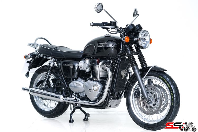 Triumph Bonneville T120 สีดำ ปี2022 วิ่งน้อย 7,400km ไมล์แท้ เบรค brembo มือเดียวสภาพป้ายแดง รถสวยมาก รูปที่ 15