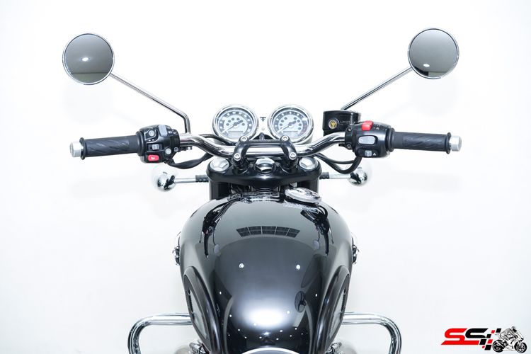 Triumph Bonneville T120 สีดำ ปี2022 วิ่งน้อย 7,400km ไมล์แท้ เบรค brembo มือเดียวสภาพป้ายแดง รถสวยมาก รูปที่ 16