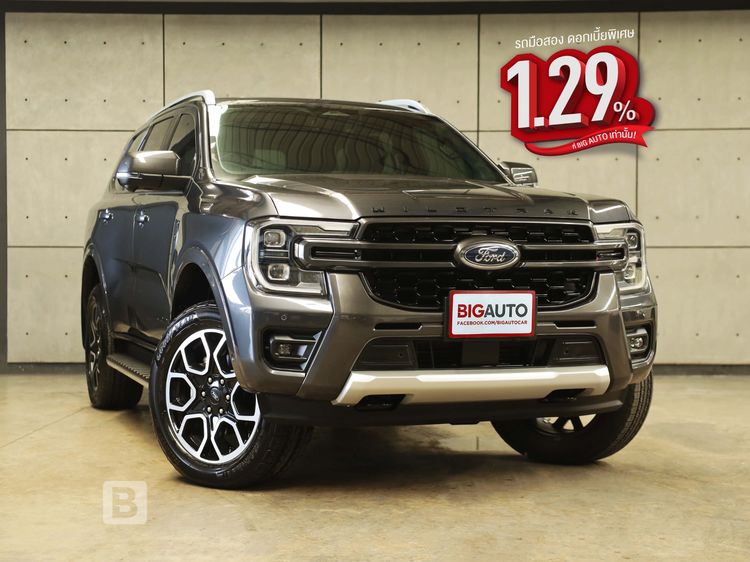 รถ Ford Everest 2.0 Bi-Turbo Wildtrak 4WD สี เทา