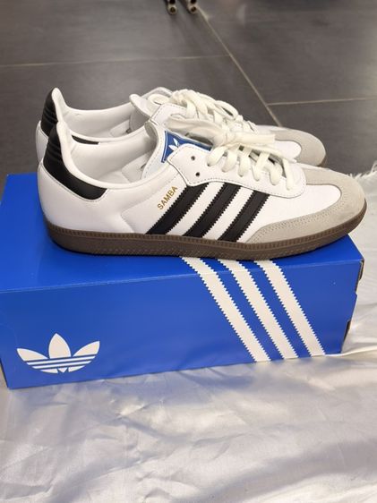 Adidas Samba OG Cloud White Core Black รูปที่ 3