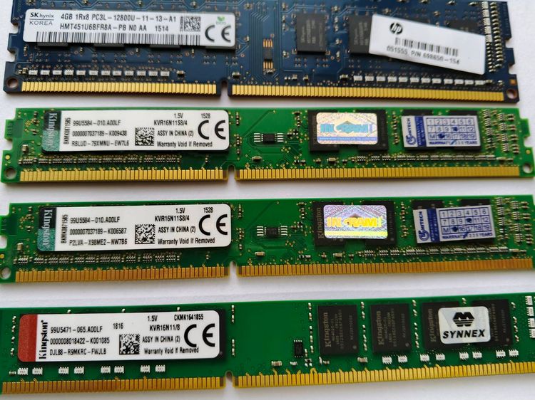 RAM DDR3 1600MHz 4GB 4 ตัว 8GB 1 ตัว รูปที่ 3