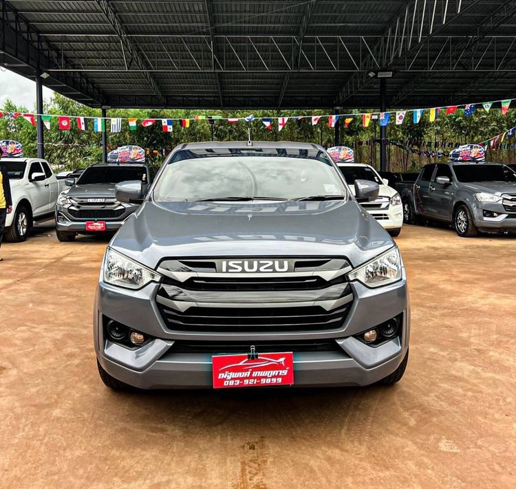 Isuzu D-MAX 2023 1.9 S Pickup ดีเซล ไม่ติดแก๊ส เกียร์ธรรมดา เทา