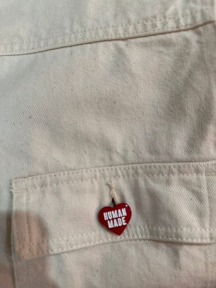 human made natural denim work jacket รูปที่ 8