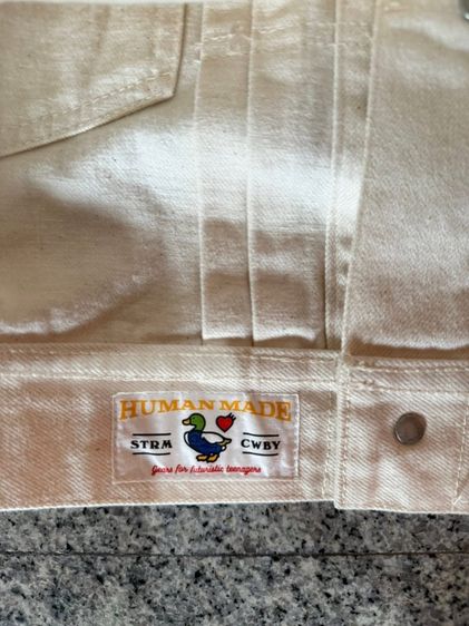 human made natural denim work jacket รูปที่ 6