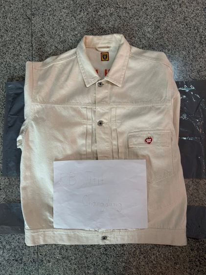 human made natural denim work jacket รูปที่ 3