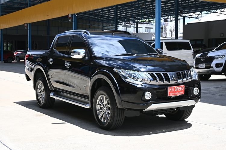 Mitsubishi Triton 2018 2.4 GT Premium 4WD Pickup ดีเซล ไม่ติดแก๊ส เกียร์อัตโนมัติ ดำ รูปที่ 3