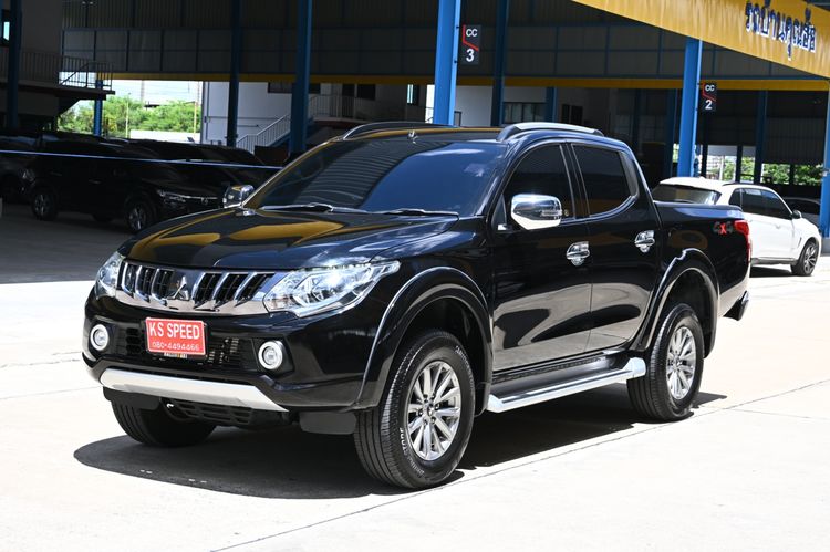 Mitsubishi Triton 2018 2.4 GT Premium 4WD Pickup ดีเซล ไม่ติดแก๊ส เกียร์อัตโนมัติ ดำ