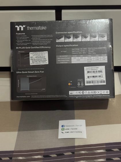 thermal take tough power GT 80 Plus GOLD 850 Watt ของใหม่ยังไม่แกะประกันเต็ม รูปที่ 2
