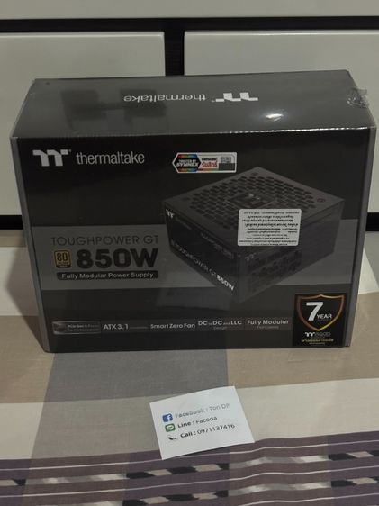 thermal take tough power GT 80 Plus GOLD 850 Watt ของใหม่ยังไม่แกะประกันเต็ม