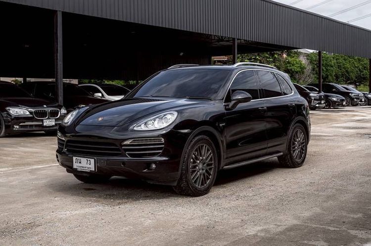 Porsche Cayenne 2012 3.0 S Hybrid Sedan ไฮบริด ดำ