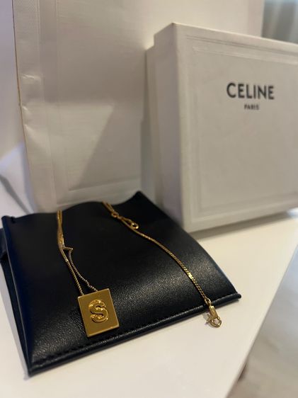 CELINE Alphabet Necklace S  ปล่อยของตัวเอง 6900-. รวมส่ง  ลดจาก 7500 กล่อง+ถุงกระดาษค่ะ รูปที่ 3