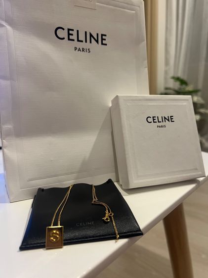 CELINE Alphabet Necklace S  ปล่อยของตัวเอง 6900-. รวมส่ง  ลดจาก 7500 กล่อง+ถุงกระดาษค่ะ รูปที่ 2