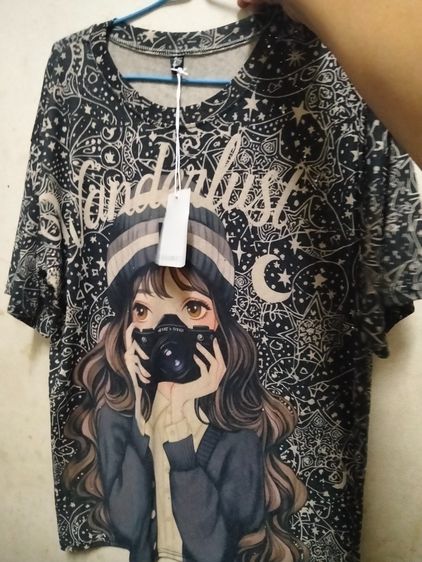 อื่นๆ อื่นๆ ฟรีไซส์ แขนสั้น เสื้อผ้าสาวอวบอ้วน