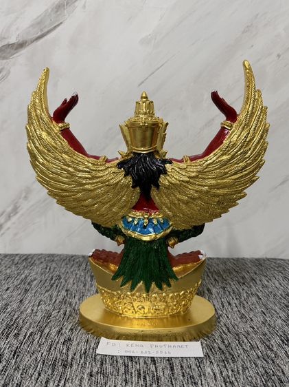 องค์พญาครุฑ รุ่น "ขุมทรัพย์'เนื้อ โลหะ ปิดทองเพ้นท์สีแดงพระอาจารย์วราห์ วัดโพธิทองอธิษฐานจิตปลุกเสกขนาดสูง 13 นิ้ว กว้าง 12 นิ้ว รูปที่ 2