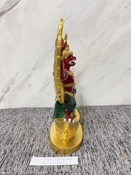 องค์พญาครุฑ รุ่น "ขุมทรัพย์'เนื้อ โลหะ ปิดทองเพ้นท์สีแดงพระอาจารย์วราห์ วัดโพธิทองอธิษฐานจิตปลุกเสกขนาดสูง 13 นิ้ว กว้าง 12 นิ้ว รูปที่ 4