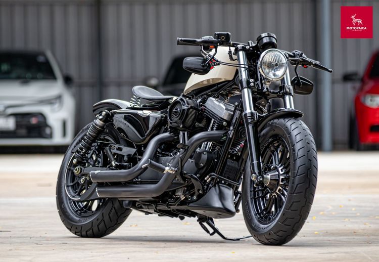 Harley Sportster48 Stage1. ปี2022 สีขาวหายาก วิ่ง4,000Mi. แต่งครบ