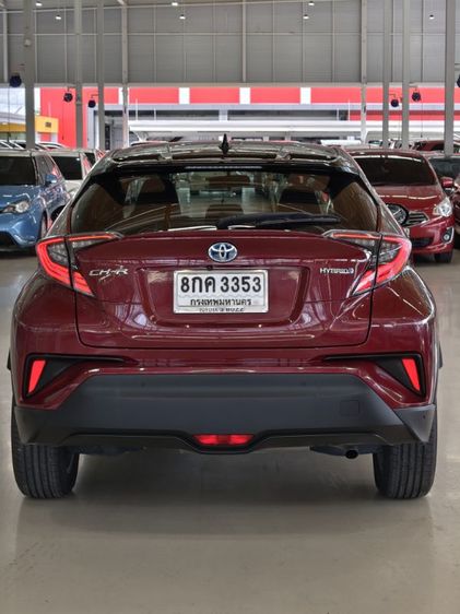 Toyota C-HR 2018 1.8 Hybrid Mid Sedan ไฮบริด ไม่ติดแก๊ส เกียร์อัตโนมัติ แดง รูปที่ 4