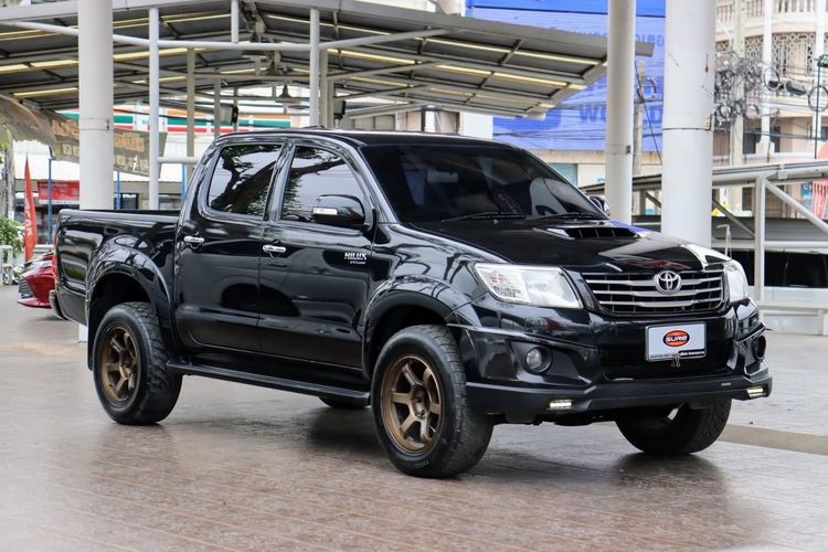Toyota Hilux Vigo Champ 2013 Double Cab 2.5 E VNT Prerunner TRD Sportivo Pickup ดีเซล ไม่ติดแก๊ส เกียร์อัตโนมัติ ดำ รูปที่ 3
