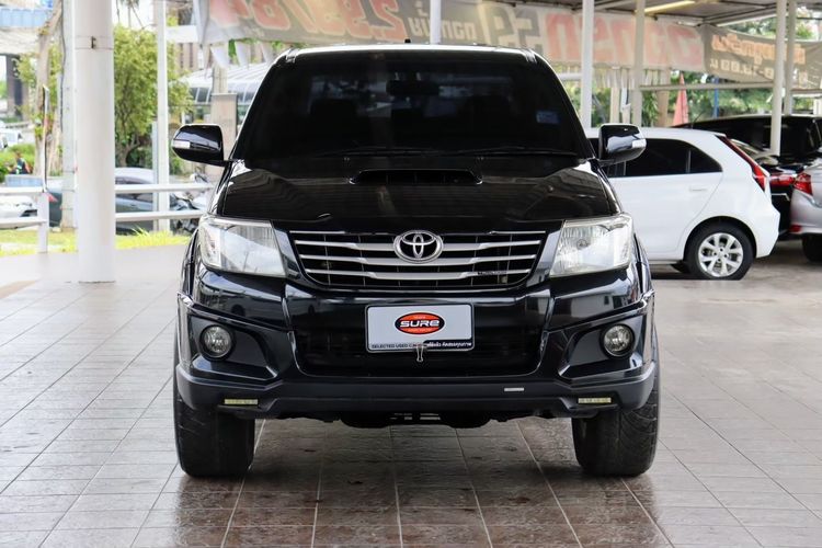 Toyota Hilux Vigo Champ 2013 Double Cab 2.5 E VNT Prerunner TRD Sportivo Pickup ดีเซล ไม่ติดแก๊ส เกียร์อัตโนมัติ ดำ รูปที่ 2