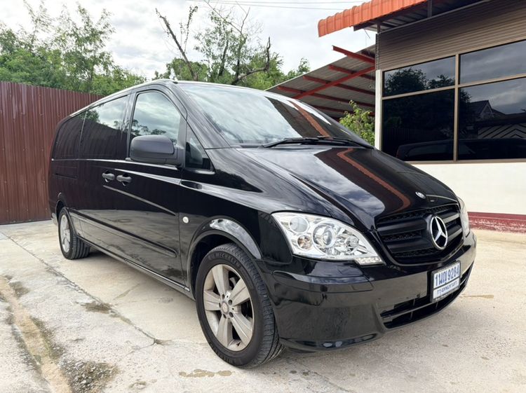 Mercedes-Benz V-Class 2014 Vito Van ดีเซล ไม่ติดแก๊ส เกียร์อัตโนมัติ ดำ รูปที่ 3